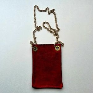 NEW Leather cell phone crossbody/pouch
